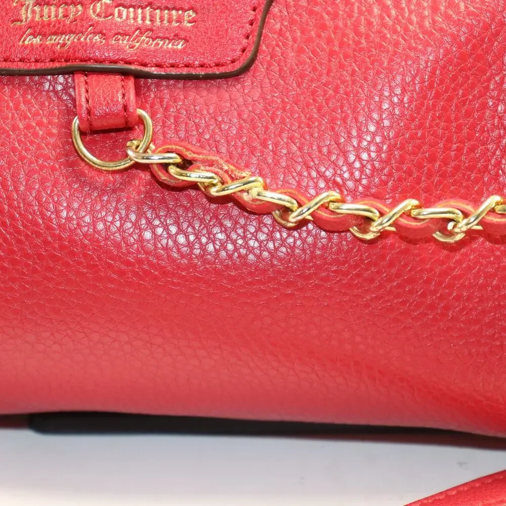 Juicy Couture PU Leather cross body with chain‎ detail